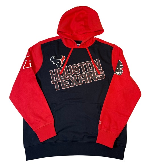 STARTER Other - Starter Houston Texans Extreme Pullover Hoodie Mens XL Navy Red NFL NWT